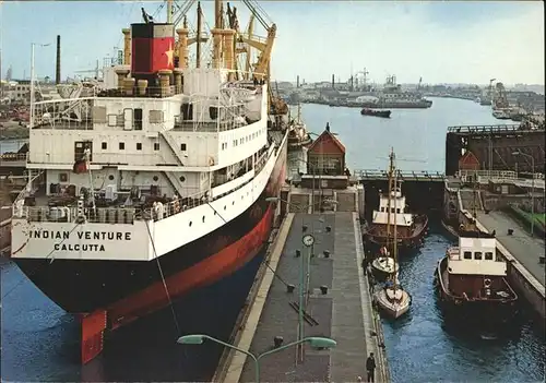 Dampfer Oceanliner Bremerhaven Fischereihafen Kat. Schiffe