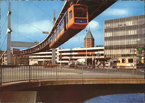 Schwebebahn Wuppertal Barmen Alter Markt Kat. Bahnen