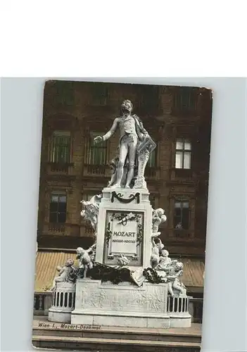 Mozart Wolfgang Amadeus Wien Denkmal / Komponist /