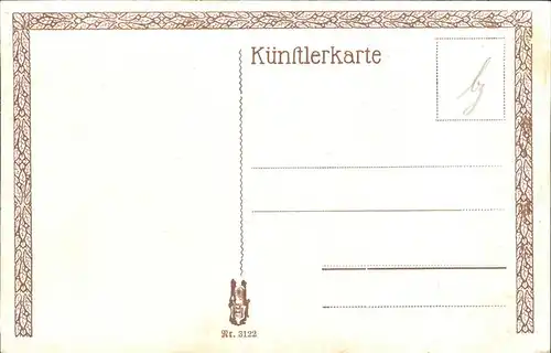 Kuenstlerkarte Nr. 3122 L. M. Roth Alte Liebe Kat. Kuenstler