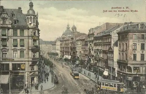 Strassenbahn Frankfurt a. M. Konstablerwache Kat. Bahnen