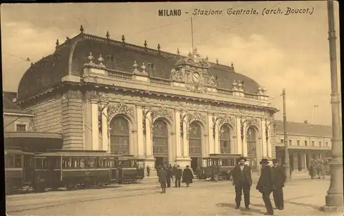 Strassenbahn Milano Stazione Bahnhof Kat. Bahnen