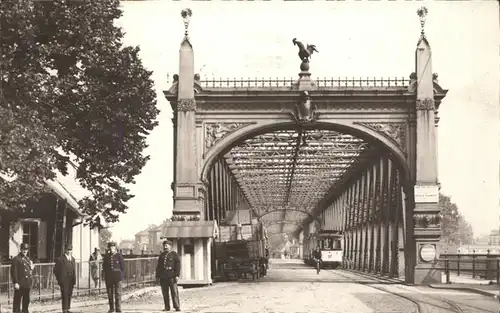 Bruecken Bauwerke Strasbourg Pont du Rhin Kat. Bruecken