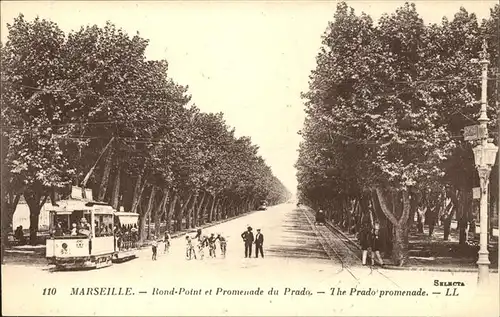 Strassenbahn Marseille Rond Point Promenade du Prado Kat. Bahnen