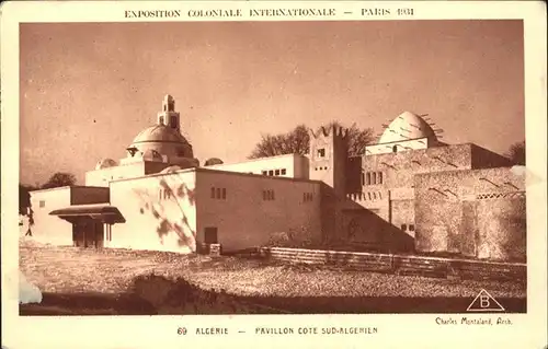 Exposition Coloniale Paris 1931 Algerie Pavillon Cote Sud Algerien Kat. Expositions