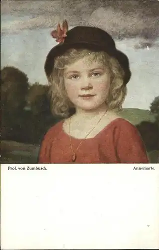 Kuenstlerkarte Nr.20 Prof. von Zumbusch Annemarie Gemaeldekarten Kat. Kuenstler
