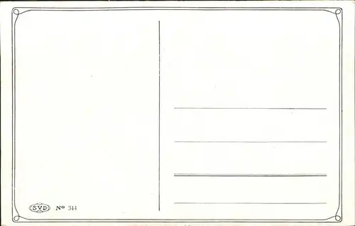 Kuenstlerkarte No 344 SVD Trotzkoepfchen Kat. Kuenstler