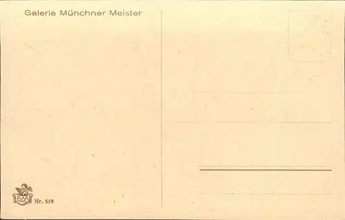 Verlag Galerie Muenchner Meister Nr. 519 Ad. Hendschel Magst eine Kat. Verlage