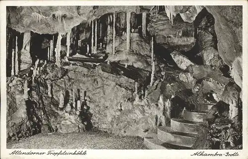 Hoehlen Caves Grottes Tropfsteinhoehle Attendorn Alhambra Grotte Kat. Berge