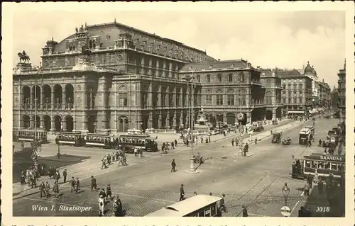 Strassenbahn Wien Staatsoper Kat. Bahnen