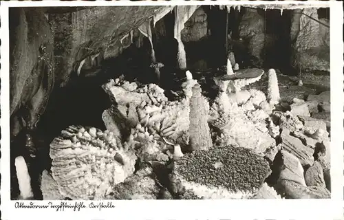 Hoehlen Caves Grottes Kristalle Attendorn Tropfsteinhoehle Kat. Berge