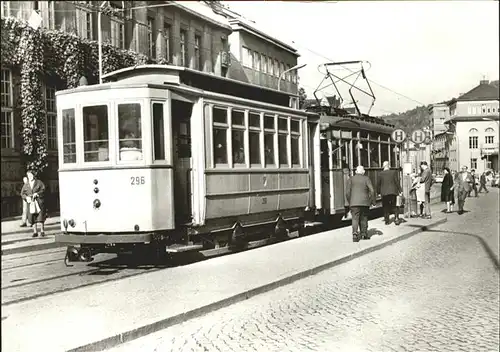 Strassenbahn 296 Jena Haltestelle Holzmarkt  Kat. Bahnen