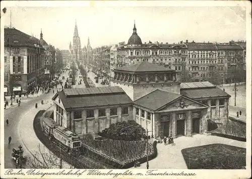 Strassenbahn Berlin Wittenbergplatz Tauentzienstrasse Kat. Bahnen