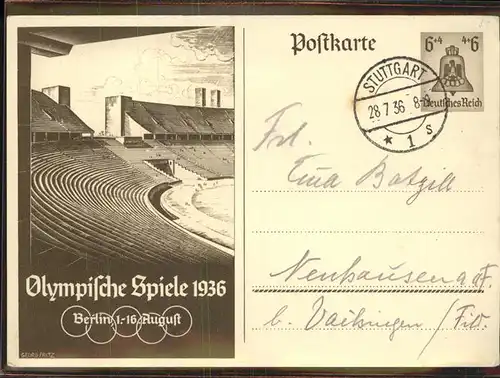 Olympia Olympische Spiele Berlin  Kat. Sport