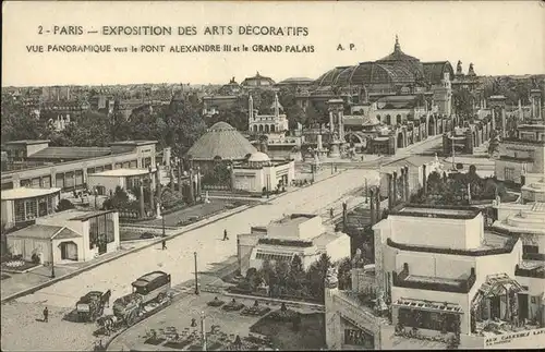 Exposition Arts Decoratifs Paris 1925 Pont Alexandre III Grand Palais /  /