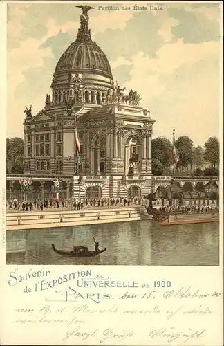 Exposition Universelle Paris 1900 Pavillon des Etate Unis Kat. Expositions