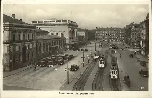 Strassenbahn Mannheim Hauptbahnhof Kat. Bahnen