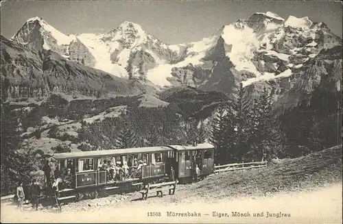 Muerrenbahn Berner Oberland Lauterbrunnen Muerren