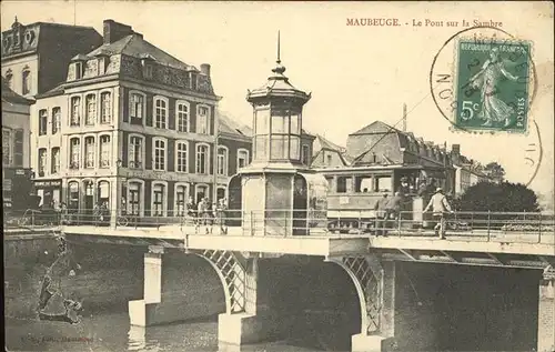 Strassenbahn Maubeuge Pont sur la Sambre Kat. Bahnen