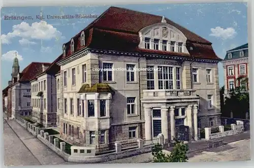 Bibliothek = Library Erlangen Universitaetsbibliothek * 1910