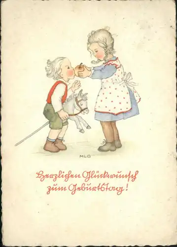 Geburtstag Steckenpferd Kinder / Greetings /