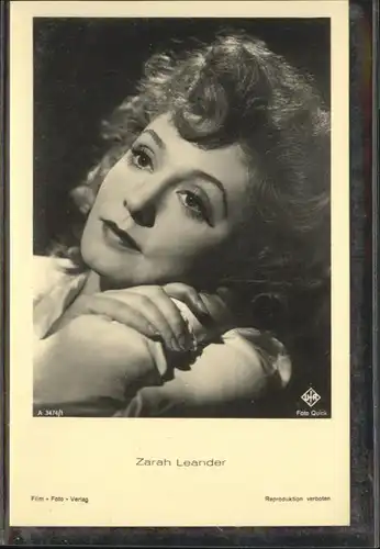 Verlag Film-Foto-Verlag Nr. Zarah Leander A 3474/1 / Kino und Film /