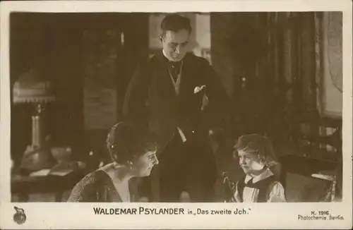 Verlag Photochemie Nr. K 1916 Waldemar Psylander Das zweite Ich / Kino und Film /