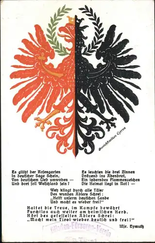 Liederkarte Wappen Eymuth / Musik /