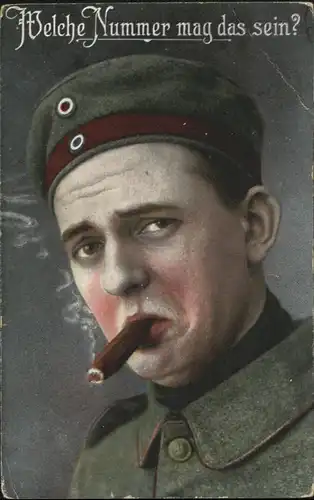 Tabak Zigarre Soldat  / Genussmittel /