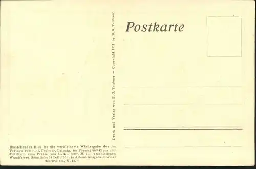 Scherenschnitt Schattenbildkarte Kuenstler Diefenbach / Besonderheiten /