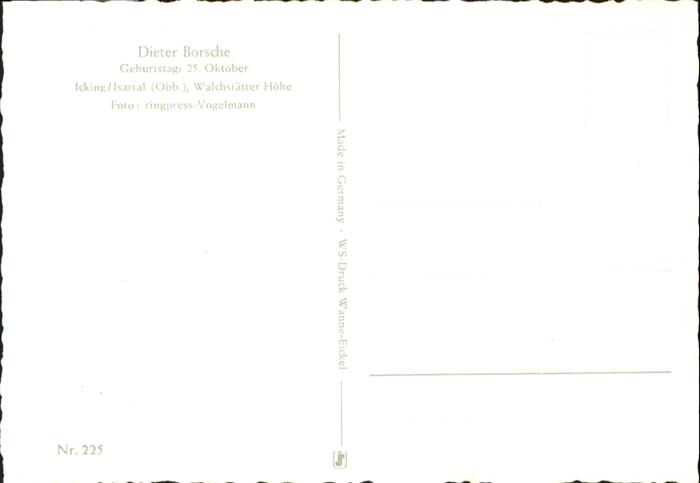 Schauspieler Dieter Borsche Kino Und Film Nr Wf43078