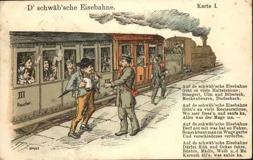 Eisenbahn Schwaebische Eisenbahn Gedicht  / Eisenbahn /