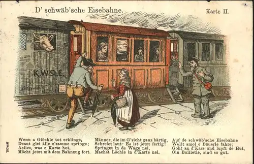 Eisenbahn Schwaebische Eisenbahn Gedicht / Eisenbahn /