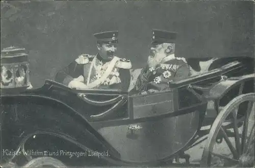 Wilhelm II Kutsche Prinzregent Luitpold / Persoenlichkeiten /