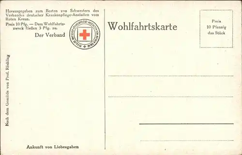 Rotes Kreuz Kuenstler C. Roechling Soldaten Postkutsche Feldpost / Rotes Kreuz /