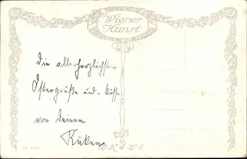 Kuenstlerkarte Franz Wiesenthal Gaenseliesl Gaense  / Kuenstlerkarte /
