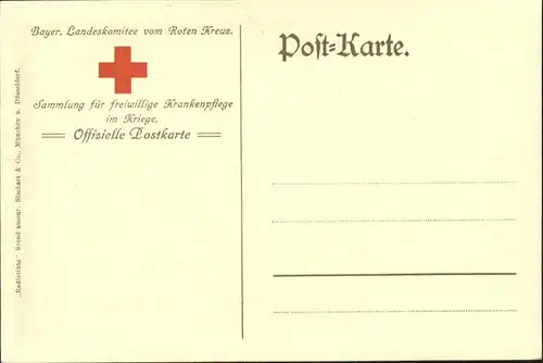 Marschall Vinzenz Feldmarschall Pickelhaube Rotes-Kreuz / Kuenstlerkarte /
