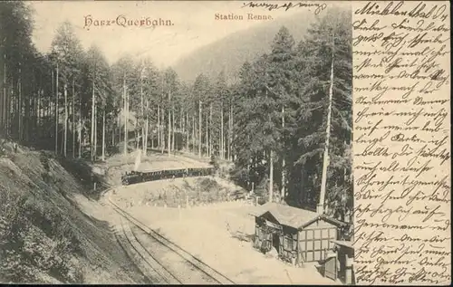Eisenbahn Harzquerbahn Station Renne / Eisenbahn /