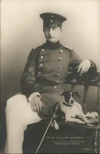 Adel Preussen Prinz August Wilhelm Hund  / Koenigshaeuser /