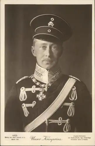 Adel Preussen Kronprinz Friedrich Wilhelm  / Koenigshaeuser /