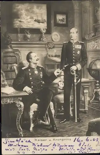 Wilhelm II Kronprinz Friedrich Wilhelm  / Persoenlichkeiten /