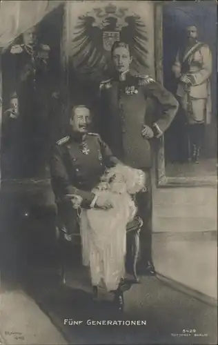 Wilhelm II Kronprinz Friedrich Wilhelm Fuenf Generationen / Persoenlichkeiten /