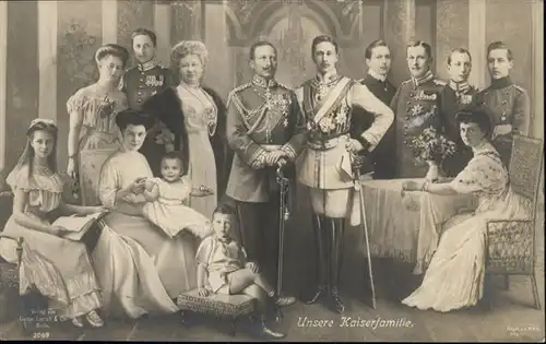 Wilhelm II Kronprinz Friedrich Wilhelm Kaiserfamilie Kaiserhaus  / Persoenlichkeiten /