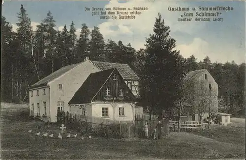 Zoll Grenze Douane Gasthaus Zum Schimmel Huehner Hund / Zoll /