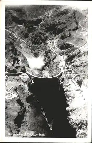 Staudamm Pumpspeicherkraftwerk Boulder Dam Fliegeraufnahme / Gebaeude /