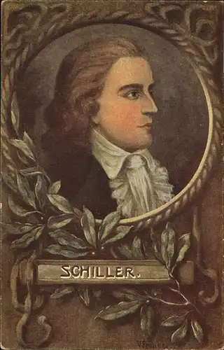 Schiller Friedrich Kuenstler V. Franke / Dichter /