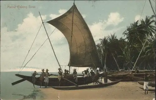 Fischerei Native Fishing Boat Ceylon / Handwerk /
