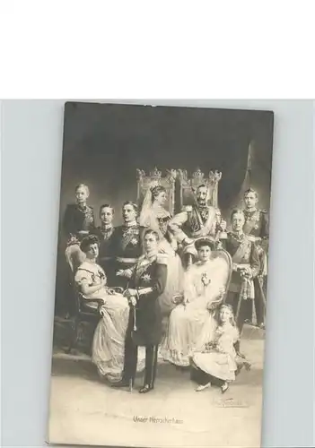 Adel Preussen Wilhelm II Kronprinz Friedrich Wilhelm Kronprinzessin Cecilie Kaiserin Familie / Koenigshaeuser /