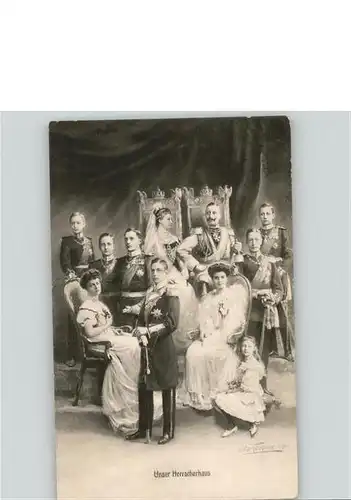 Wilhelm II Herrscherhaus Kaiserin Kronprinz Friedrich Wilhelm Kronprinzessin Cecilie Familie / Persoenlichkeiten /