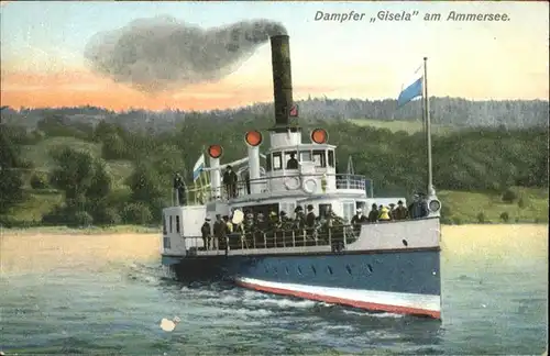 Dampfer Binnenschifffahrt Dampfer Gisela Ammersee / Schiffe /